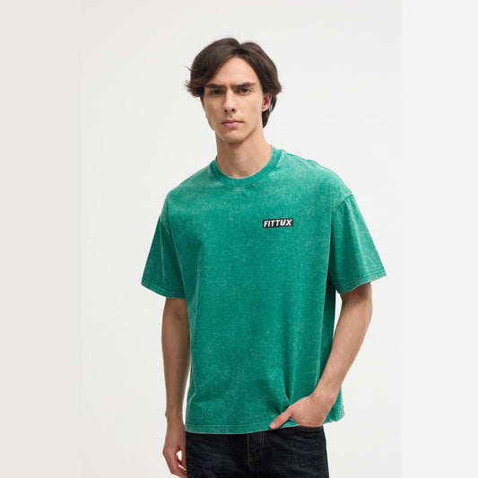 Oversized Washed Distressed T-Shirt - Fittux