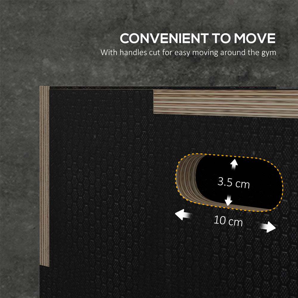 Plyometric Jump Box – Adjustable Wooden Step for Home & Gym