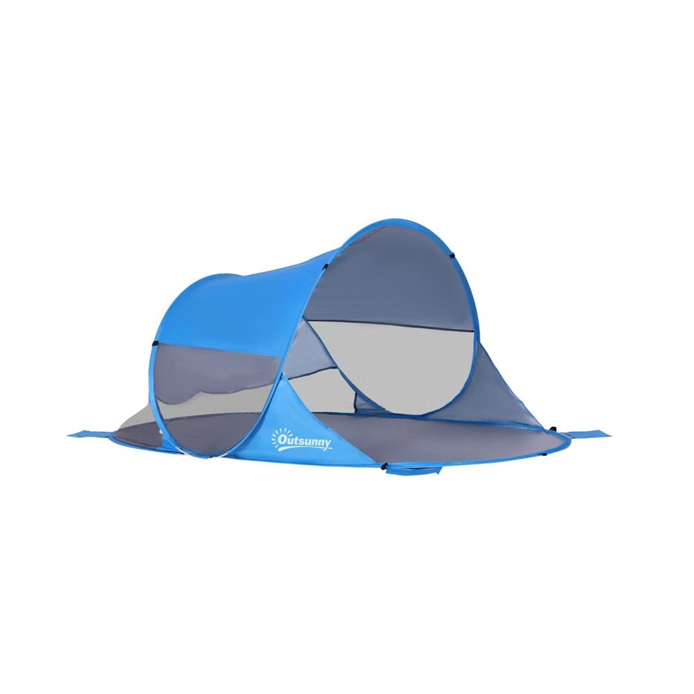 Pop - Up Beach Tent - Blue / Orange