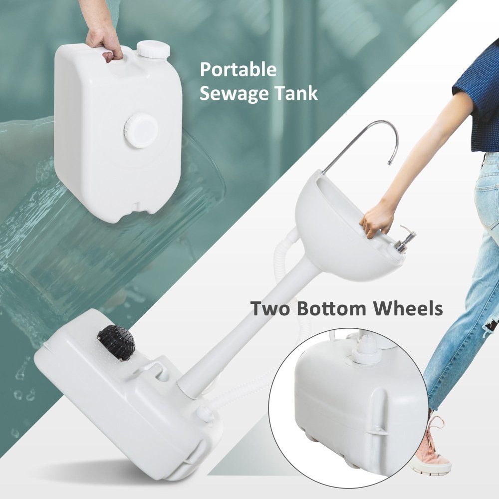 Portable Outdoor Hand Wash Sink - 17L Tank