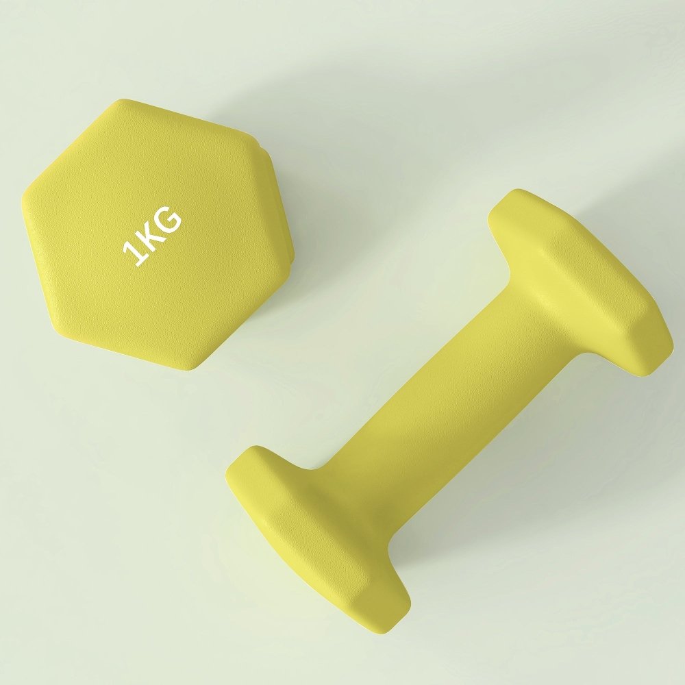 SPORTNOW Hex Dumbbells 1kg–6kg Pair with Non - Slip Grip