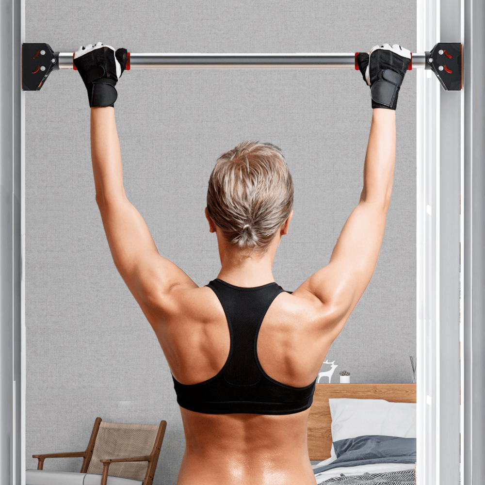 Steel Adjustable Doorway Pull - Up Bar (75–92cm)