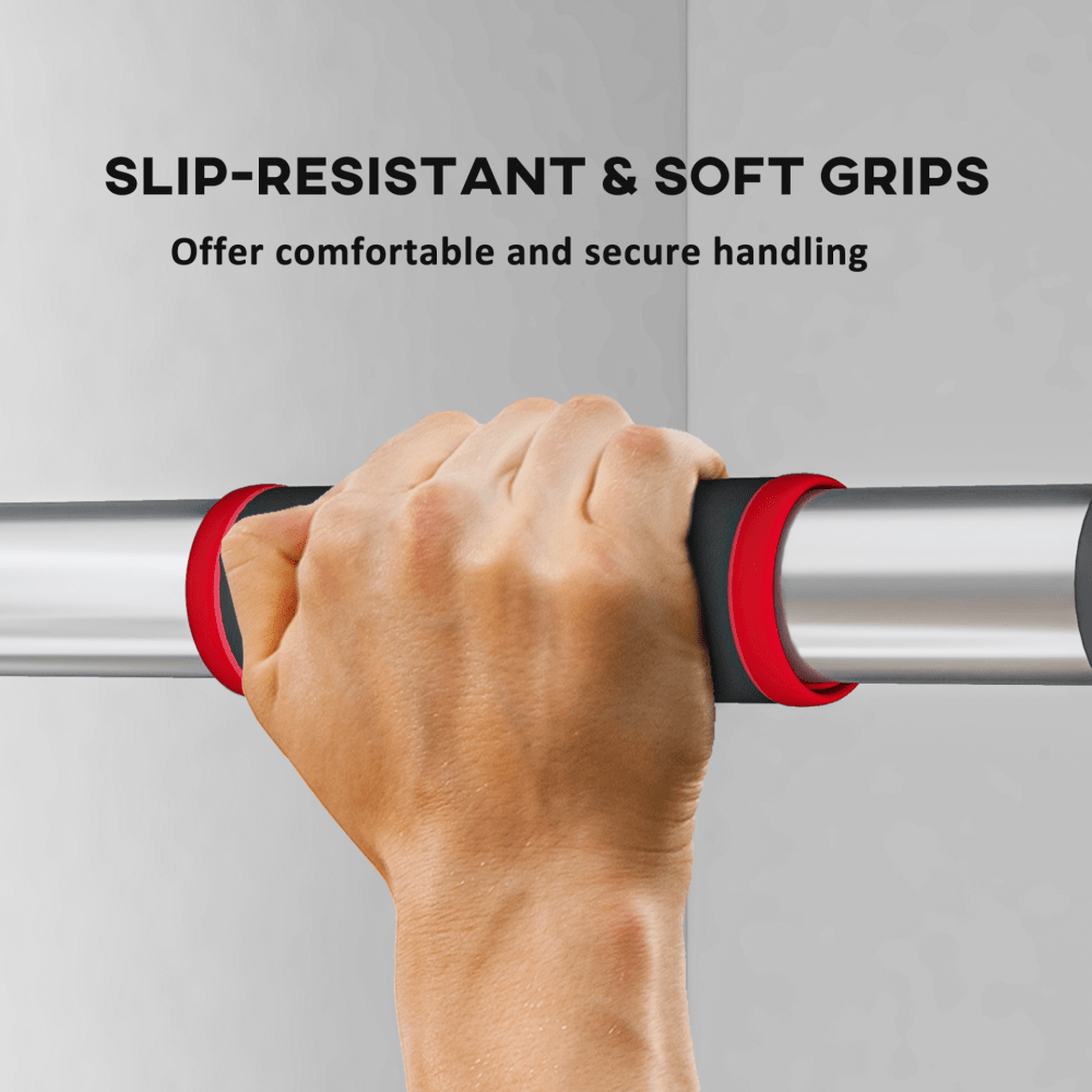 Steel Adjustable Doorway Pull - Up Bar (75–92cm)