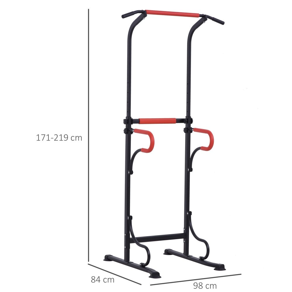 Steel Pull - Up & Dip Station – Adjustable Power Tower