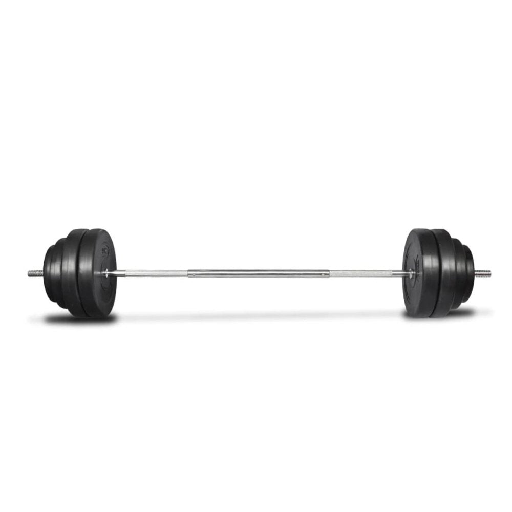 Straight Barbell with Plates Set (Total 60kg)