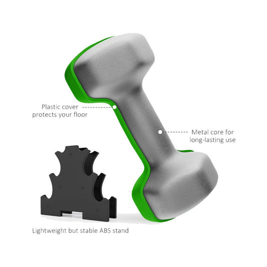 The Precision Set – 1kg to 3kg Dumbbells & Rack - Fittux