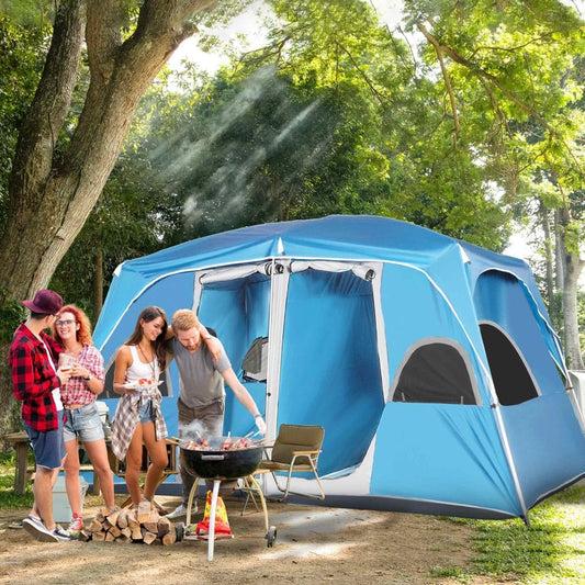 Two - Room Camping Tent – 8 Person Family Shelter