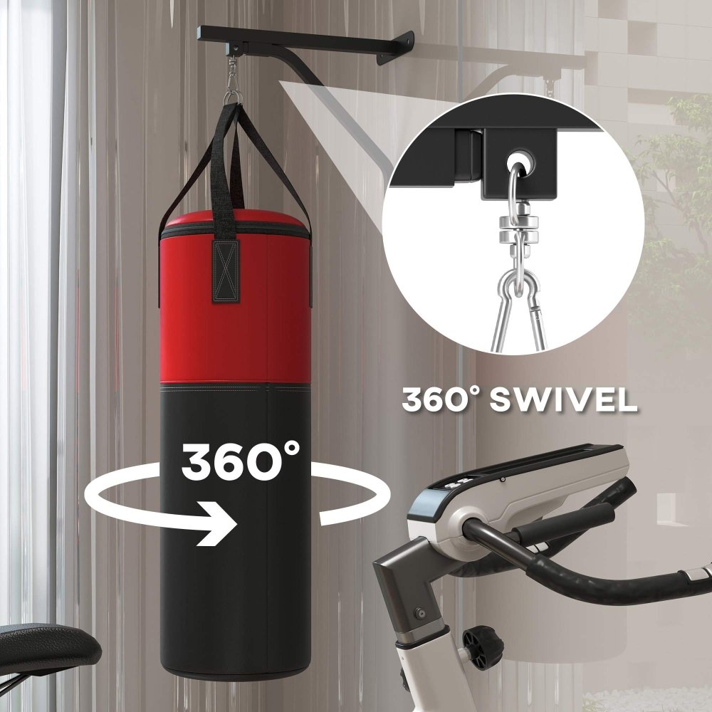 Wall - Mounted Punch Bag Set with Gloves & Bracket