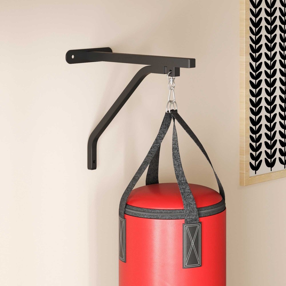 Wall - Mounted Punch Bag Set with Gloves & Bracket