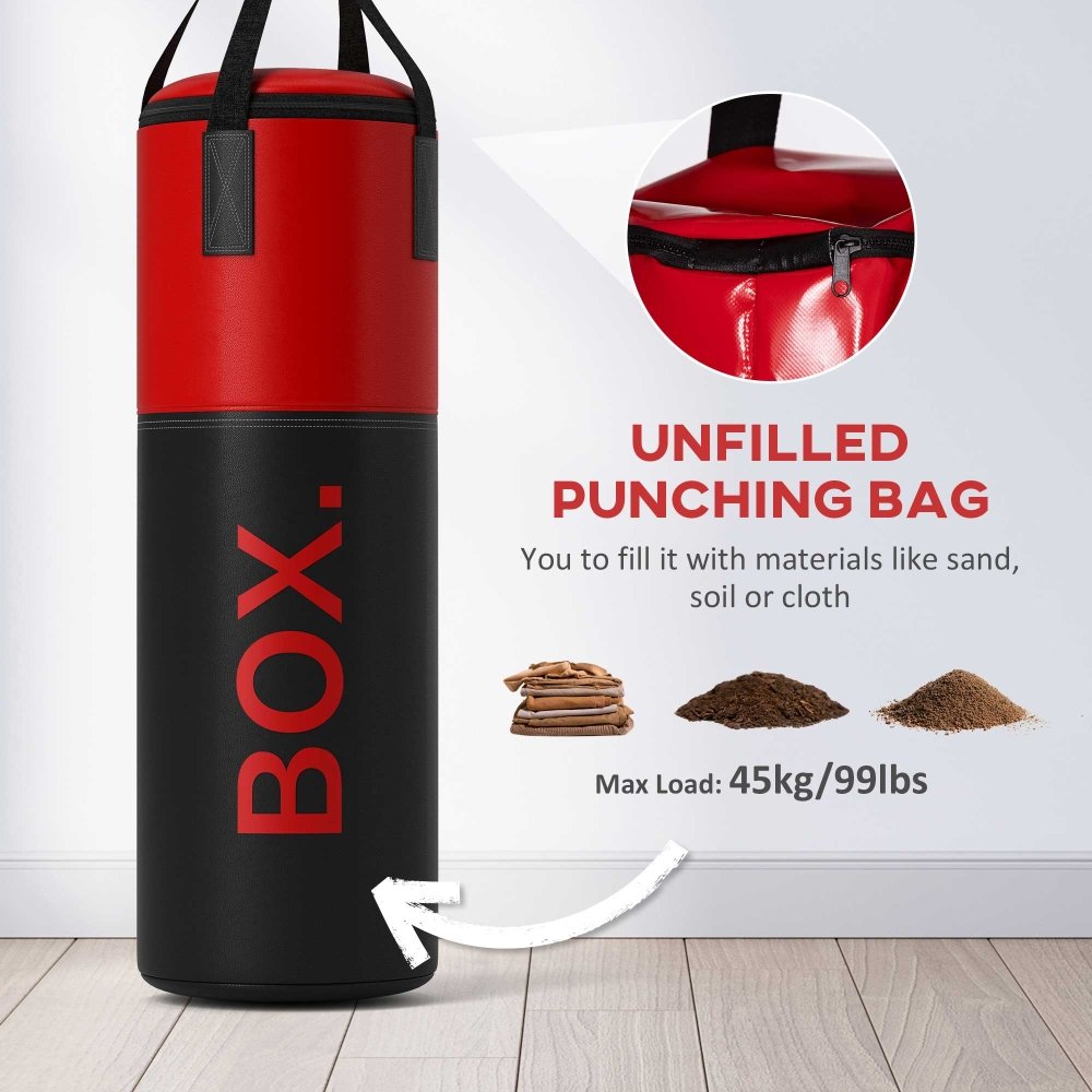 Wall - Mounted Punch Bag Set with Gloves & Bracket