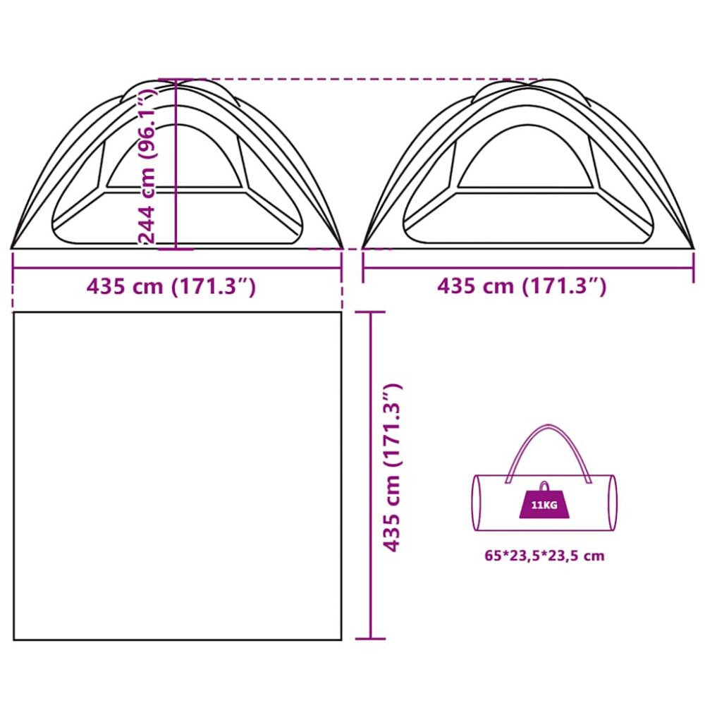 Waterproof Party Tent - Sea Green