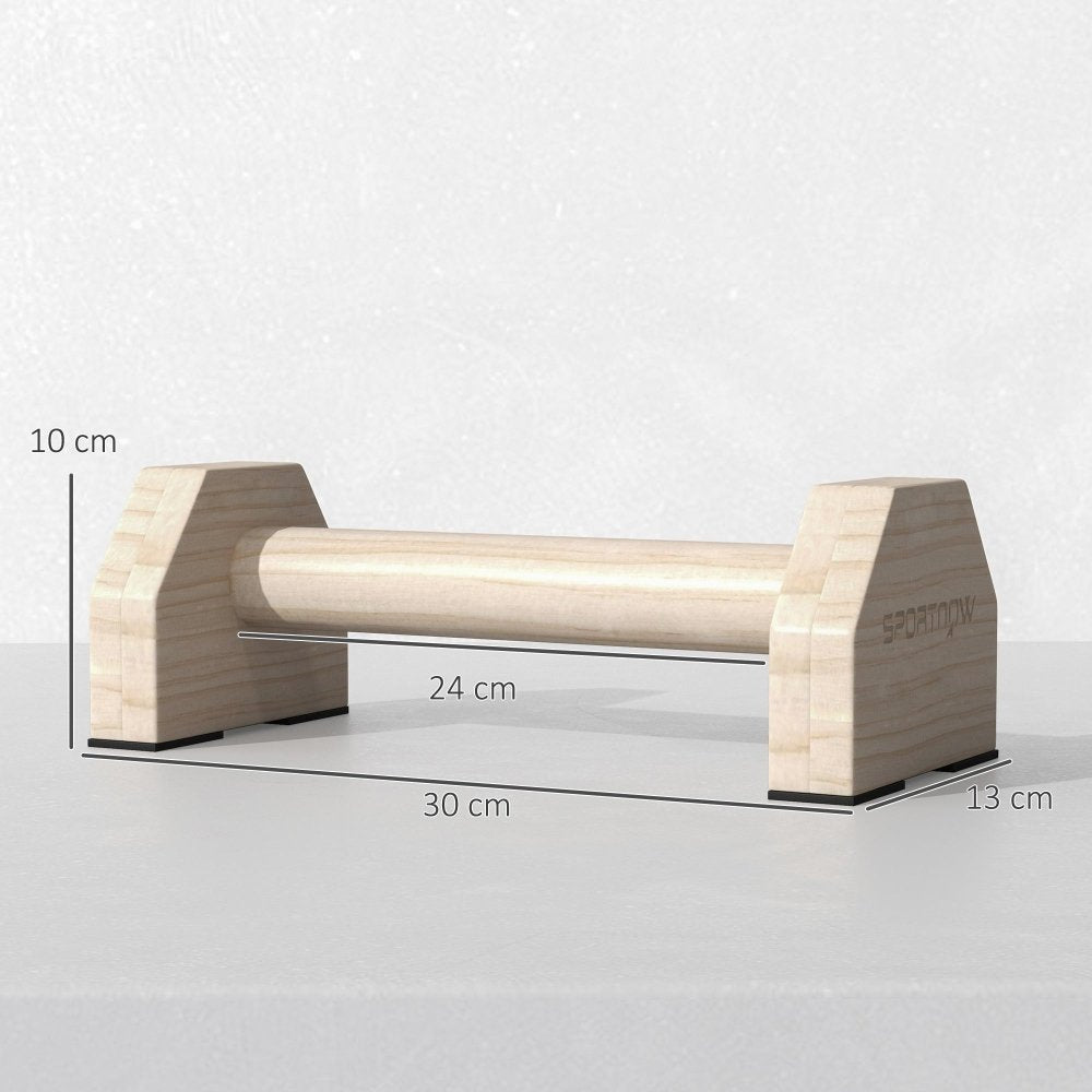 Wooden Parallettes Push - Up Bars – Beechwood Handles for Calisthenics