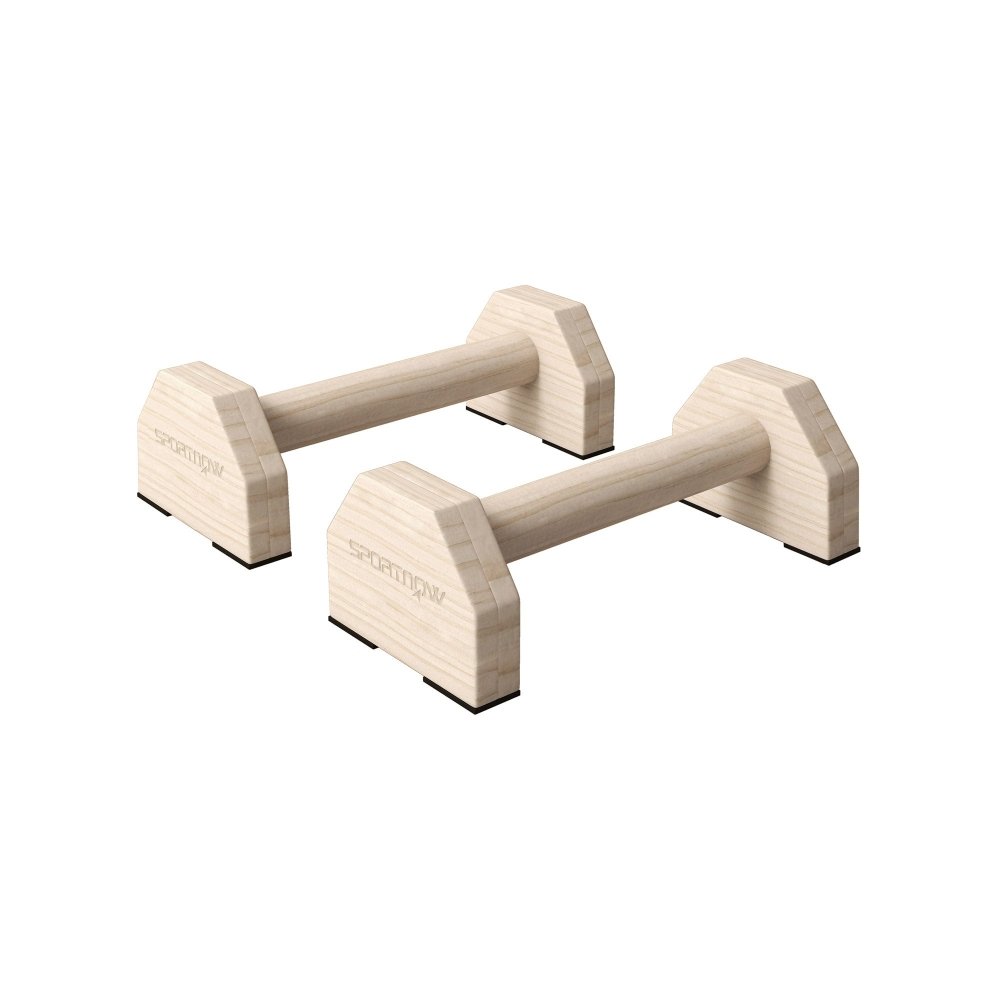 Wooden Parallettes Push - Up Bars – Beechwood Handles for Calisthenics
