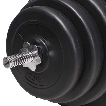 120kg Weight Bench Set with Barbell, Dumbbells & Rack
