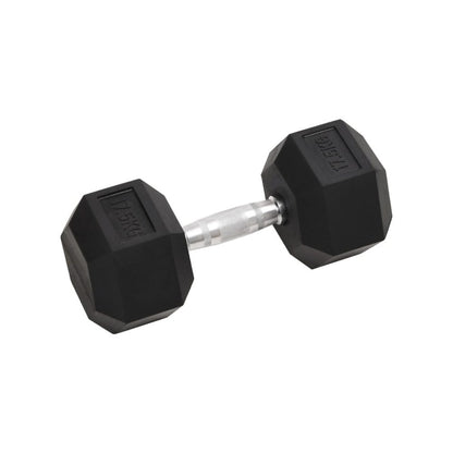 17.5 kg Hex Dumbbell – Rubber - Coated Cast Iron