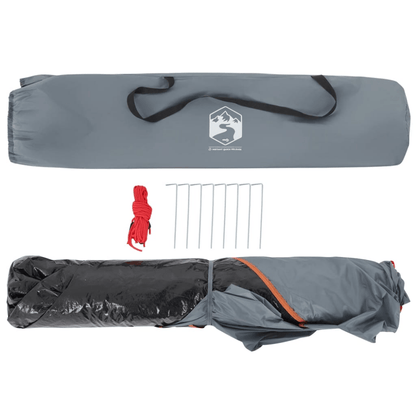 2 - Person Dome Camping Tent – Grey & Orange with Quick - Release Setup - Fittux