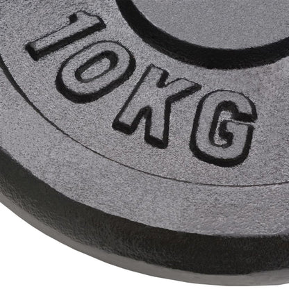 2 - Piece Cast Iron Weight Plates - 2x10kg (Total 20kg)