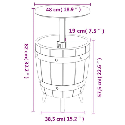 3 - in - 1 Outdoor Ice Cooler Table – Coffee & Cocktail Table