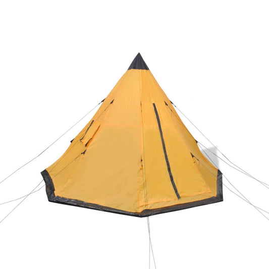 4 - Person Camping Tent – Yellow - Fittux