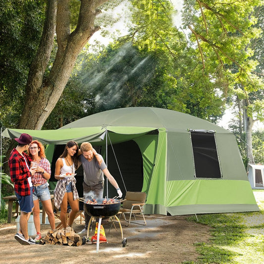 4–8 Person Tunnel Tent with Porch