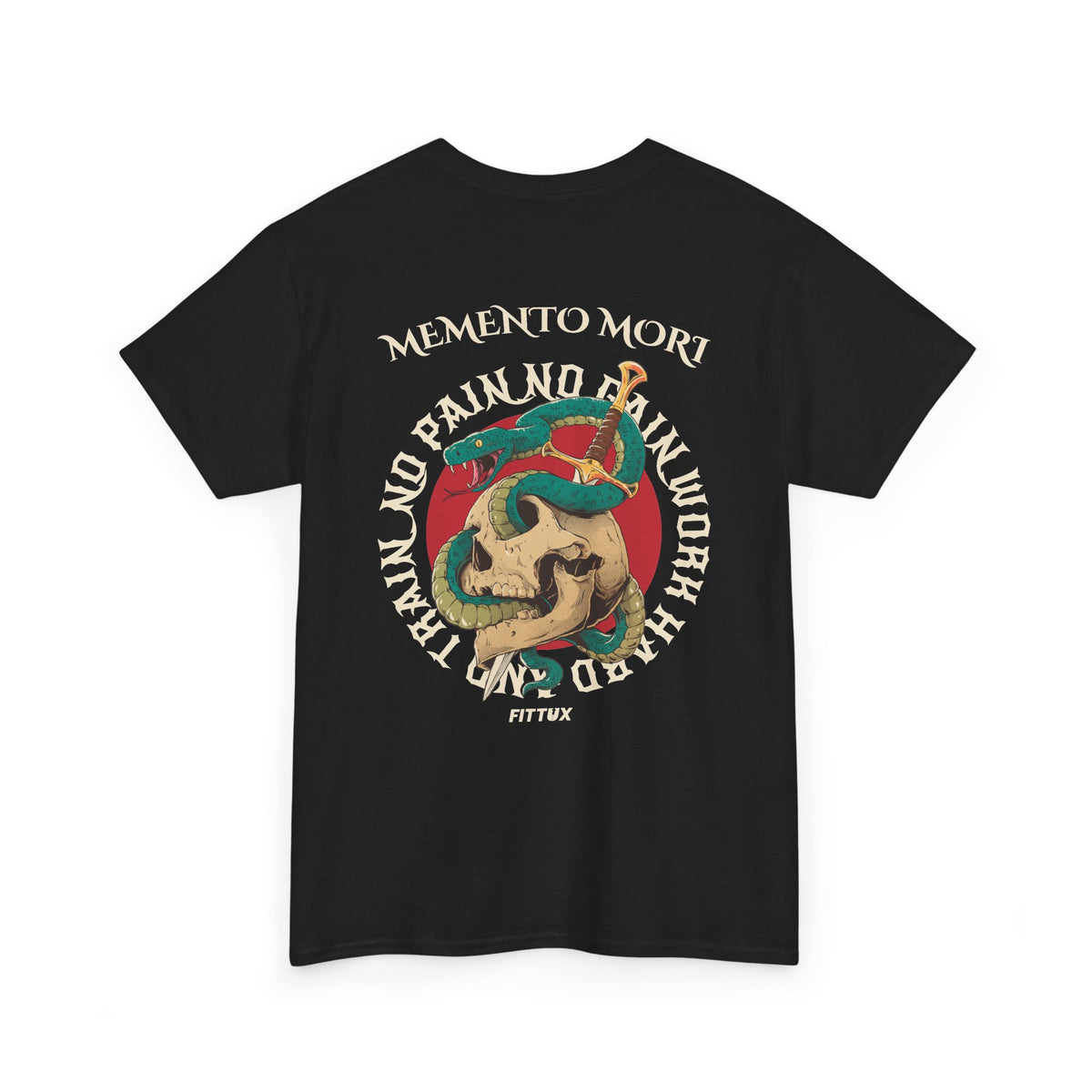 FITTUX No Pain No Gain Memento Mori Graphic T-Shirt