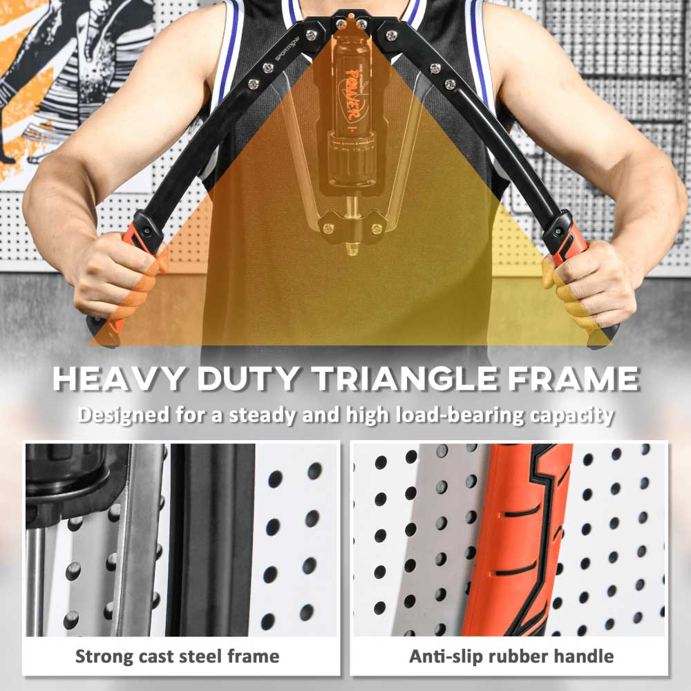 Adjustable Hydraulic Power Twister – 22–440lbs Chest & Arm Trainer