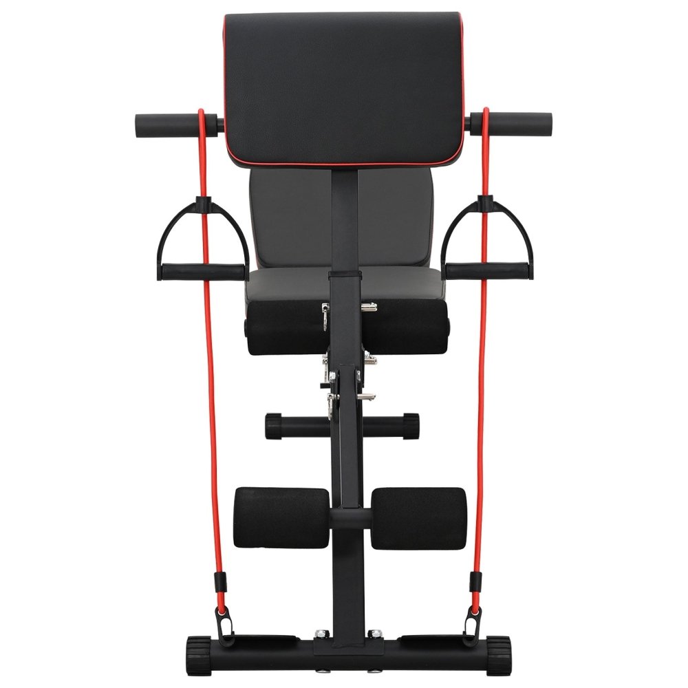 Adjustable Weight Bench with Resistance Bands