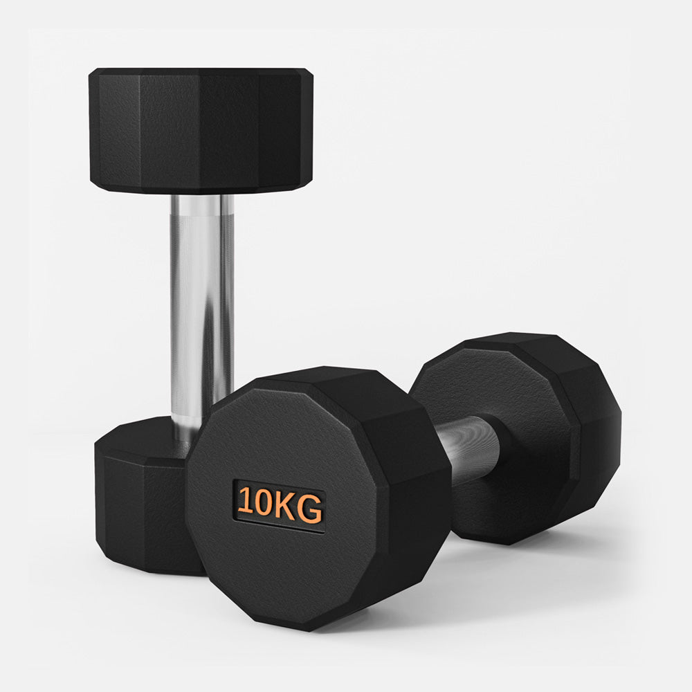 Anti - Roll 12 sided Dumbbell Set 2 x 10kg