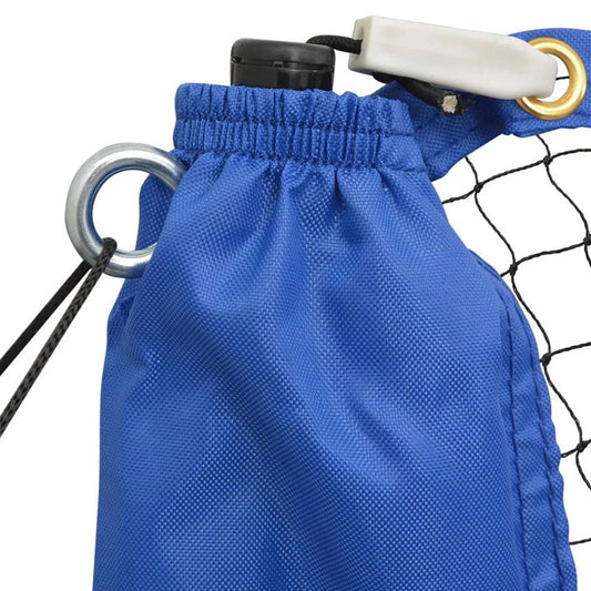 Badminton Net with Shuttlecocks