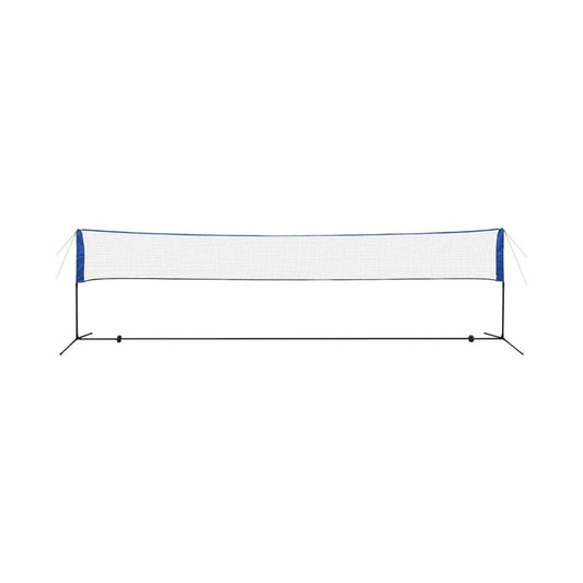 Badminton Net with Shuttlecocks