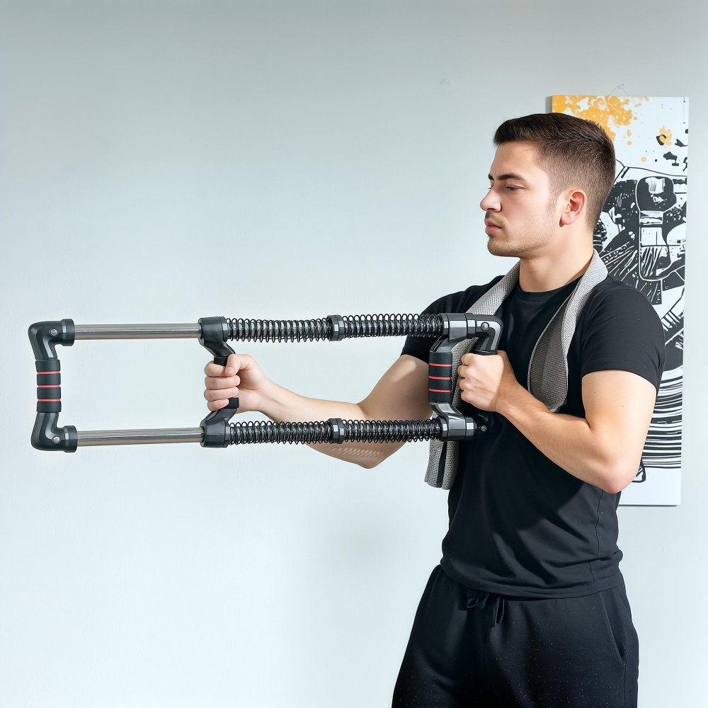 Chest Expander – Adjustable Spring Exercise Equipment (10–50kg)