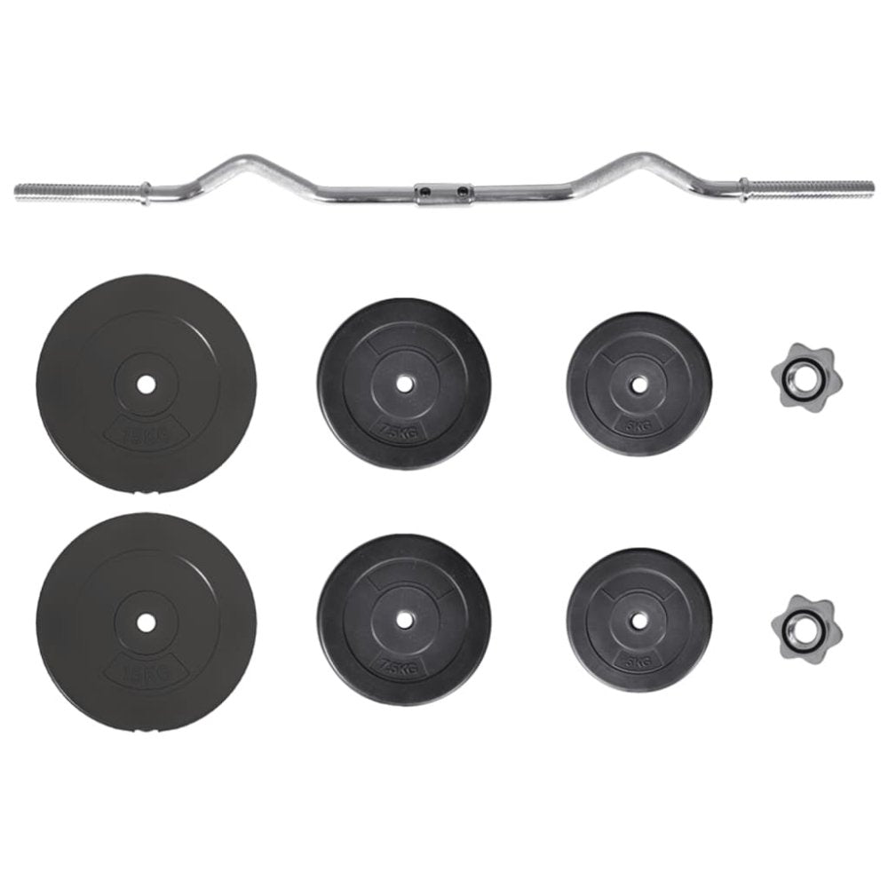 Curl Barbell with Plates 60kg