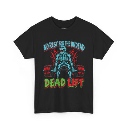 Dead Lift Gym T-Shirt – Skeleton Weightlifting Graphic Tee