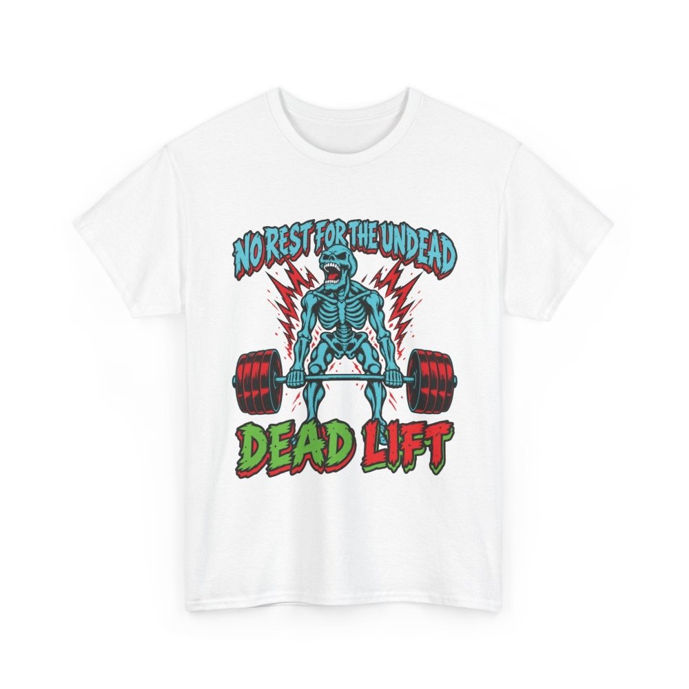 Dead Lift Gym T-Shirt – Skeleton Weightlifting Graphic Tee