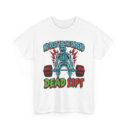Dead Lift Gym T-Shirt – Skeleton Weightlifting Graphic Tee