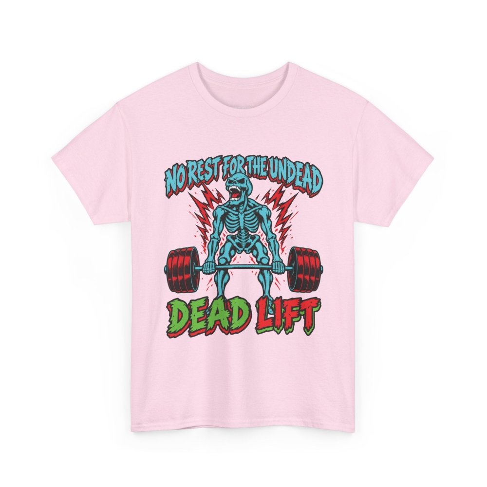 Dead Lift Gym T-Shirt – Skeleton Weightlifting Graphic Tee