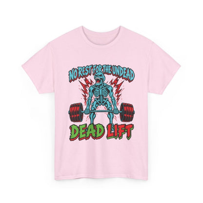 Dead Lift Gym T-Shirt – Skeleton Weightlifting Graphic Tee