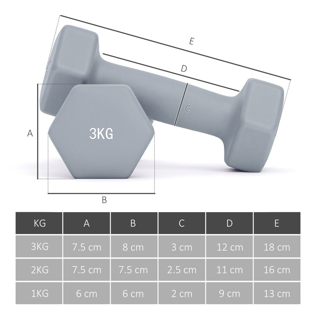 Dumbbell Weight Set with Rack & Kettlebell Conversion – 6 Pairs