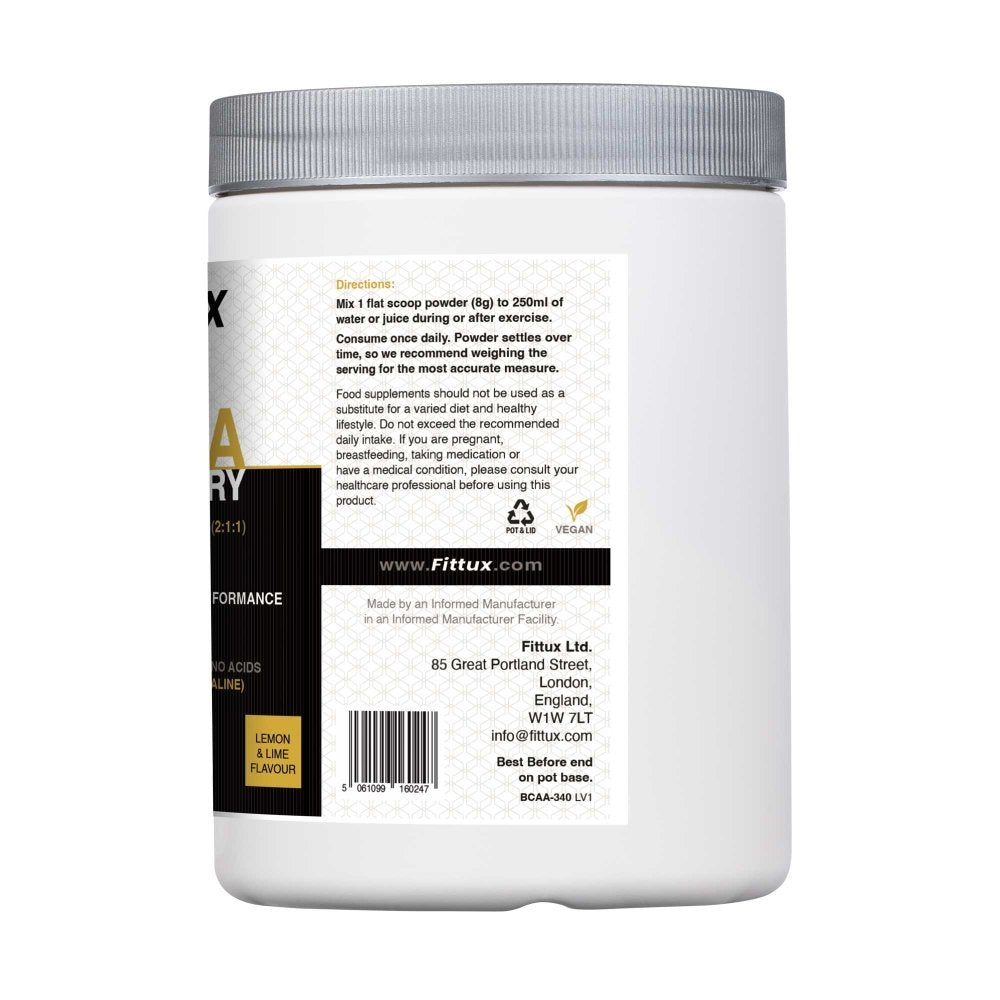 Fittux BCAA Recovery - Lemon & Lime 340g