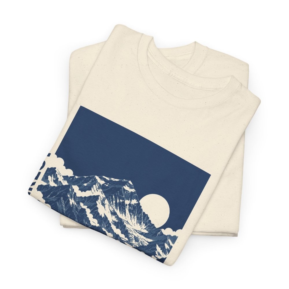 FITTUX Mount Everest Cotton T-Shirt – Vintage Mountain Graphic