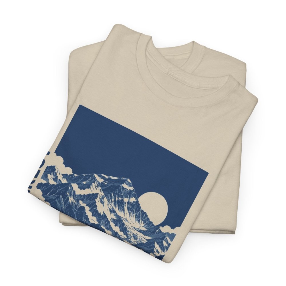 FITTUX Mount Everest Cotton T-Shirt – Vintage Mountain Graphic