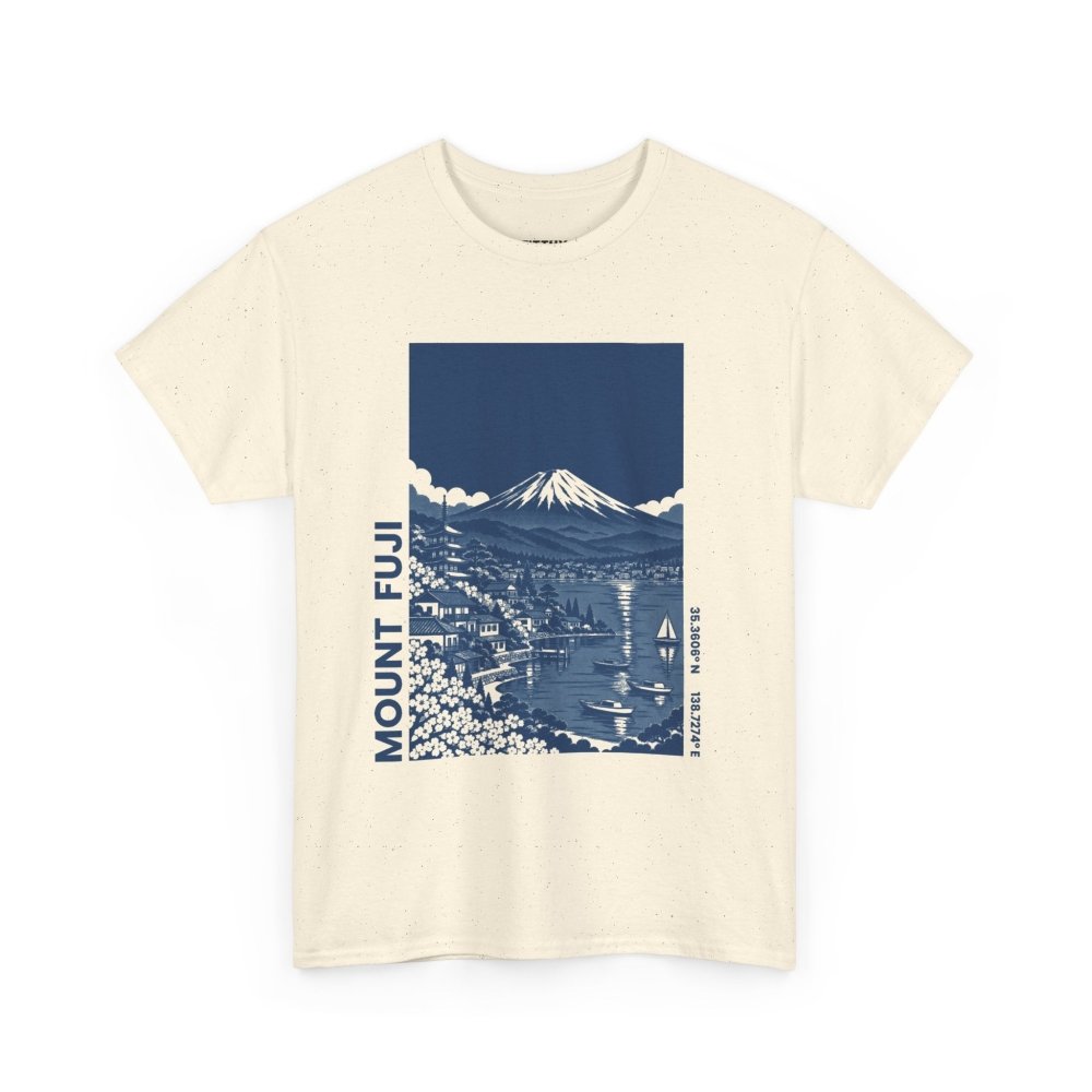 FITTUX Mount Fuji Cotton T-Shirt – Vintage Mountain Graphic
