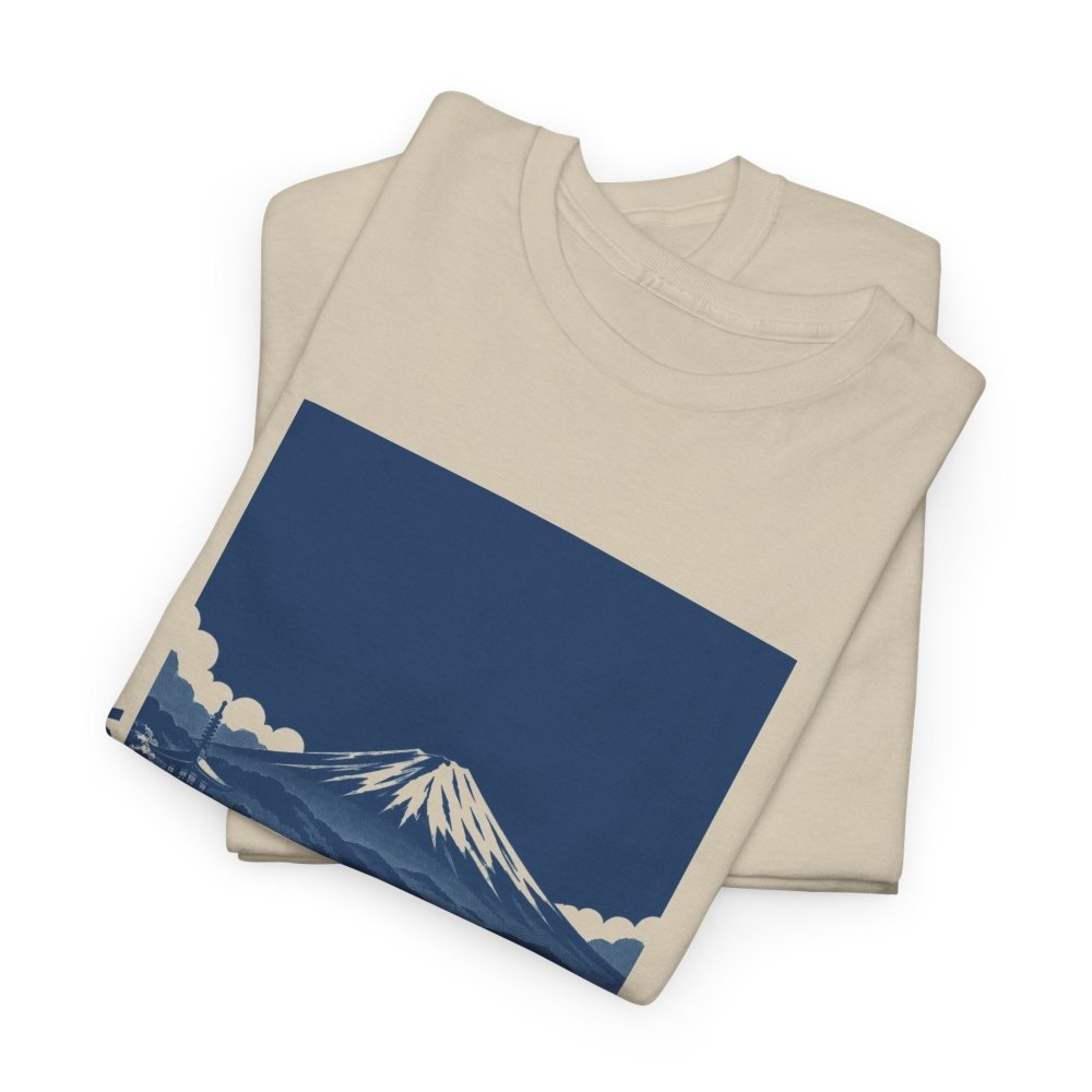 FITTUX Mount Fuji Cotton T-Shirt – Vintage Mountain Graphic