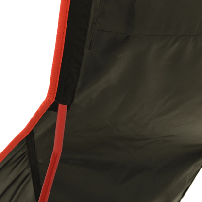 Foldable Camping Chair PVC and Aluminium Black - Fittux