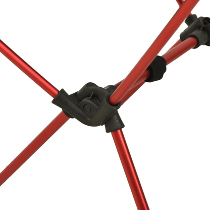 Foldable Camping Chair PVC and Aluminium Black - Fittux