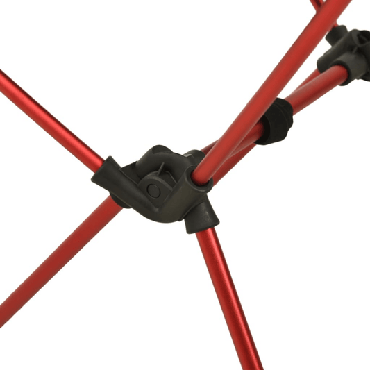 Foldable Camping Chair PVC and Aluminium Black - Fittux