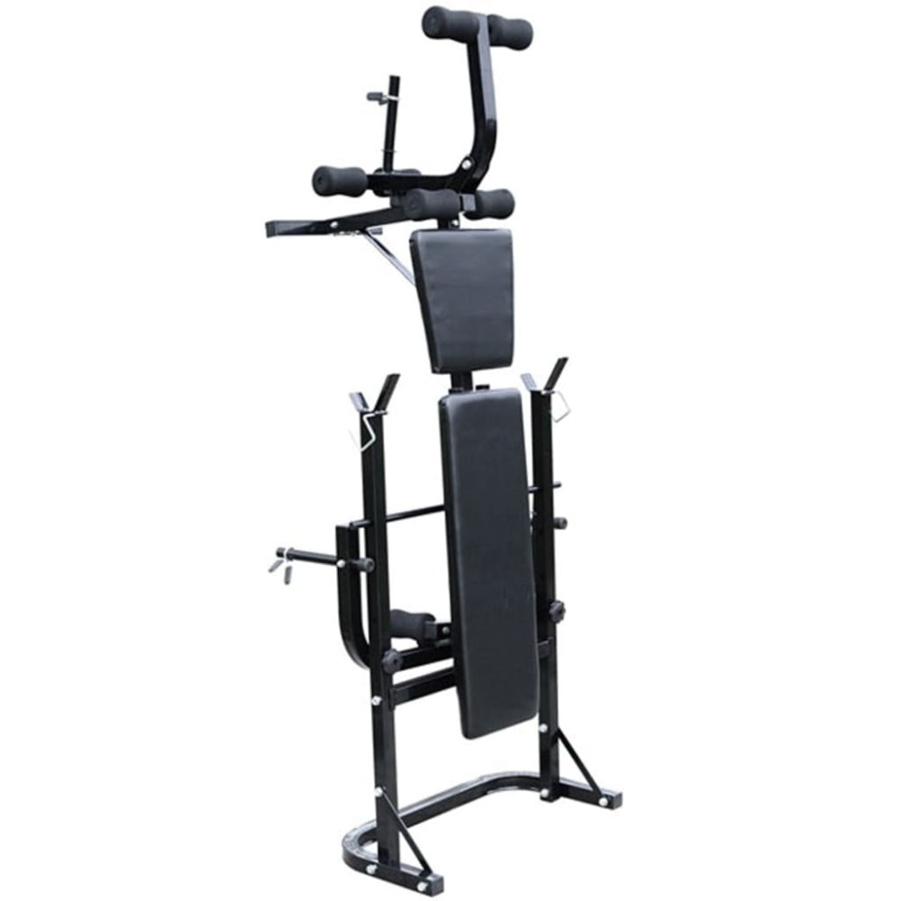 Foldable Weight Bench & Dumbbell, Barbell Set