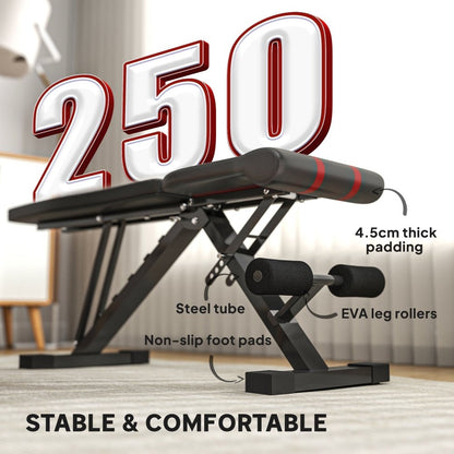 Foldable Weight Bench for Home Gym – Adjustable Incline & Flat Bench