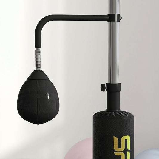 Freestanding Reflex Boxing Trainer with Rotating Bar & Adjustable Height