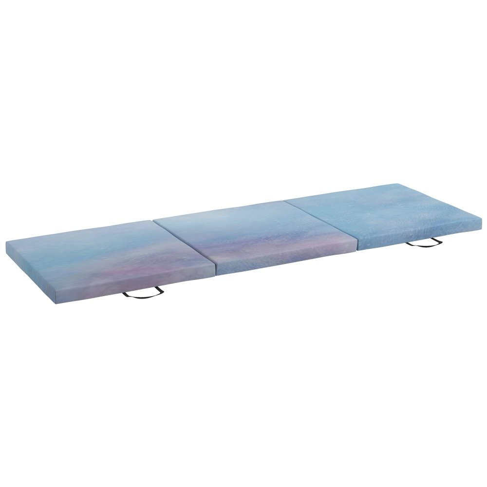HOMCOM Sky Blue 6ft Foldable Gym Mat